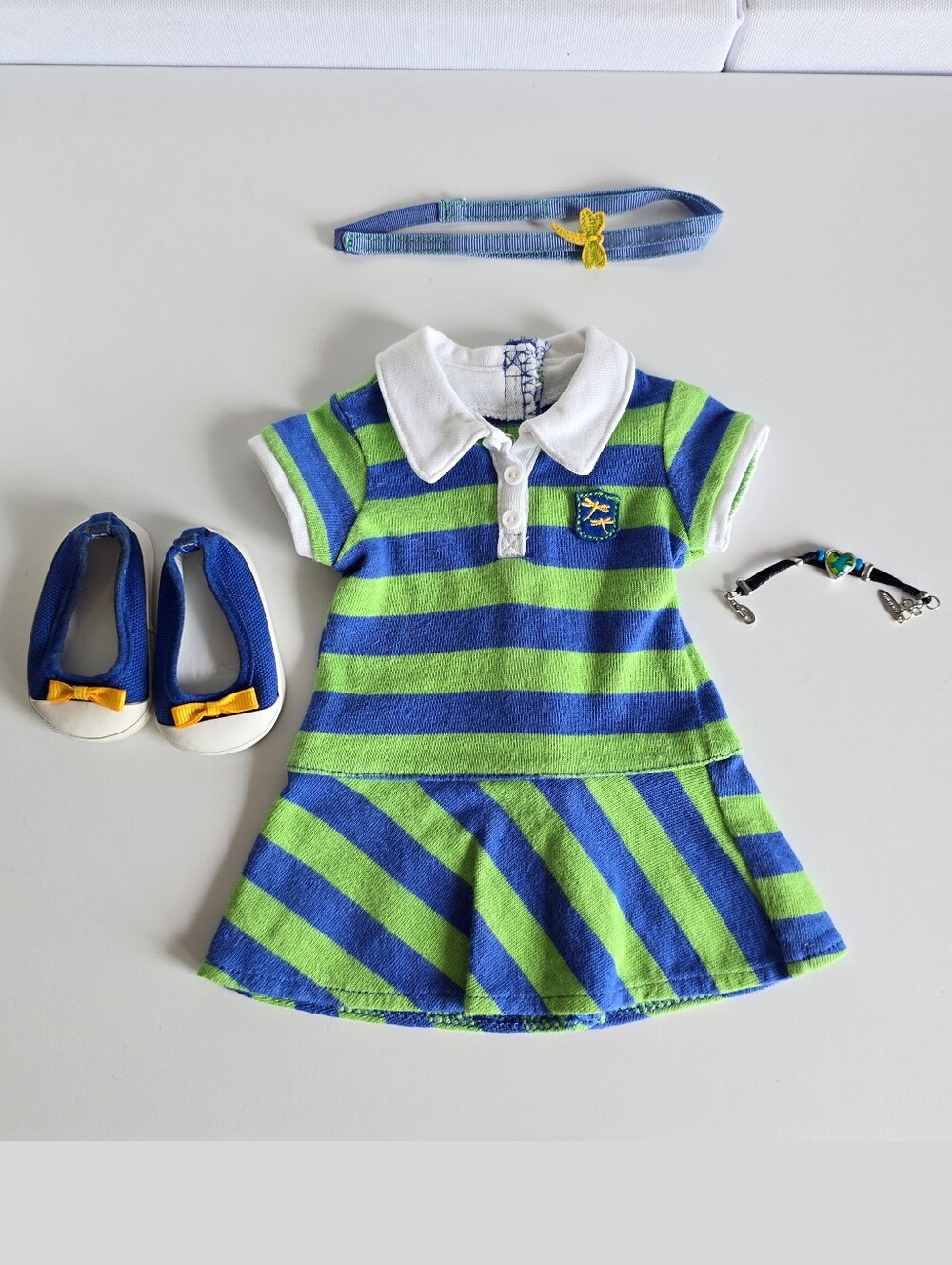 American Girl Doll GOTY 2010 Lanie Meet Outfit & Lanie's Earth Heart Bracelet